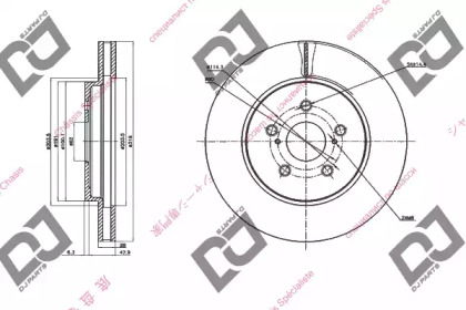 Тормозной диск DJ PARTS BD1440